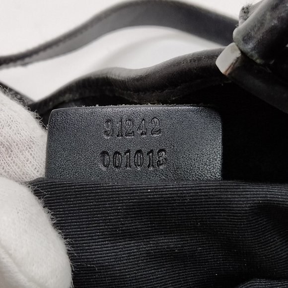 Auth Gucci Hand Bag Black Canvas #43612G10 - Picture 9 of 9